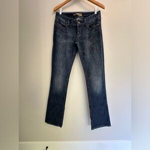 Express Barely Boot Jeans. Size 6L. Low-Rise